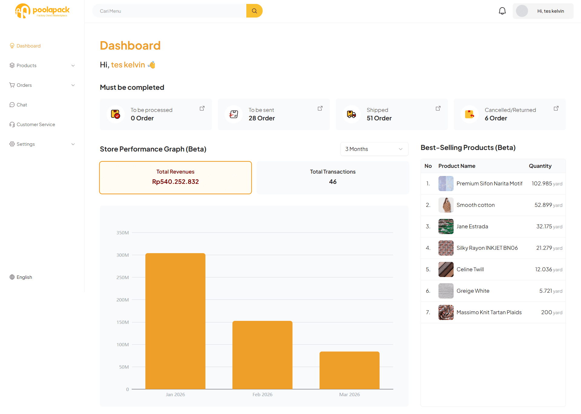 Packer Site - Seller Dashboard thumbnail